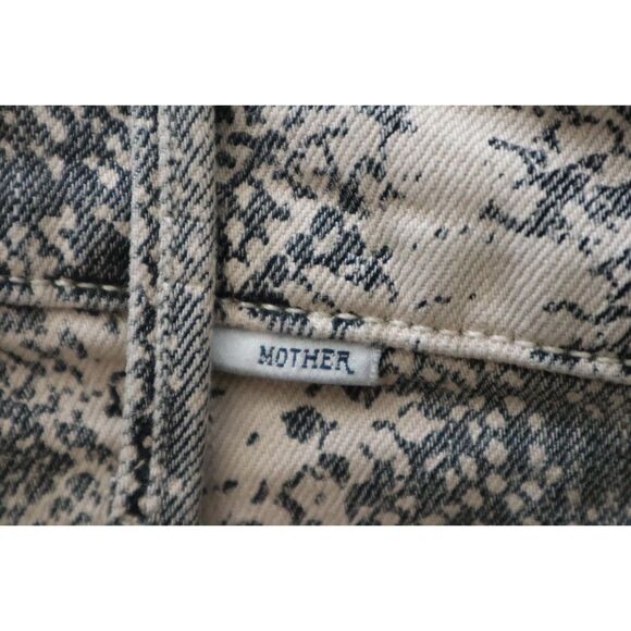 Mother 10897-1608 Womens Sz 29 Boa Babe Snake Print The Hustler Flood Jeans - Picture 8 of 14